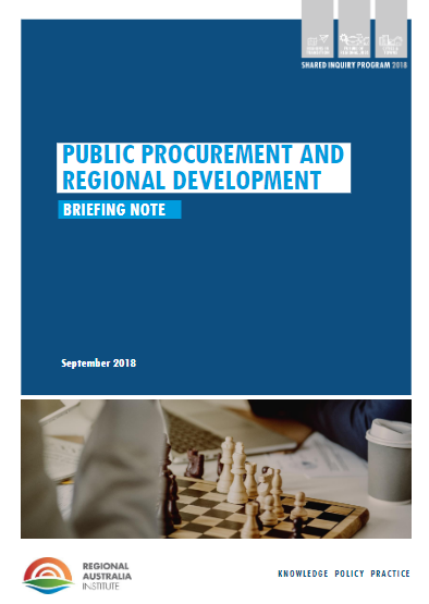 Public Procurement and Regional Development Literature Review: Summary of Key Themes